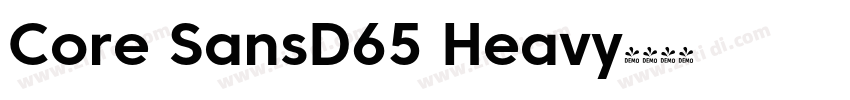 Core SansD65 Heavy字体转换